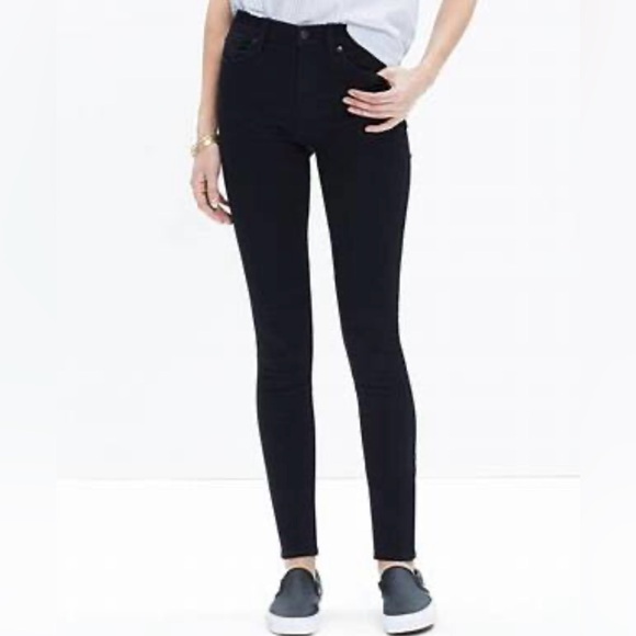 Madewell 9” super high jean in black size 25 - Picture 1 of 2
